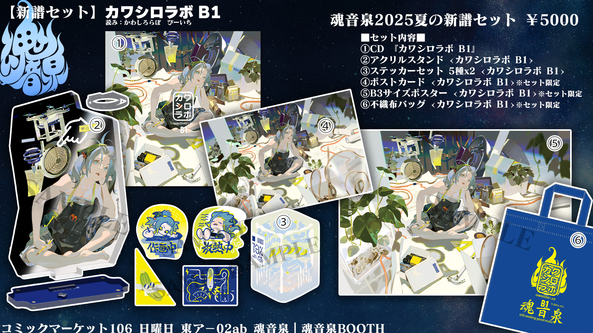 書簡集 10周年記念 特別版 お品書き】20250817 コミックマーケット106 - 魂音泉